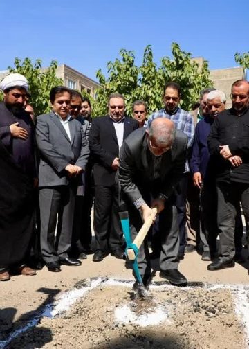 کلنگ درمانگاه شبانه‌روزی (علی بابا مهبودی) در شهرک آزادگان نظرآبا